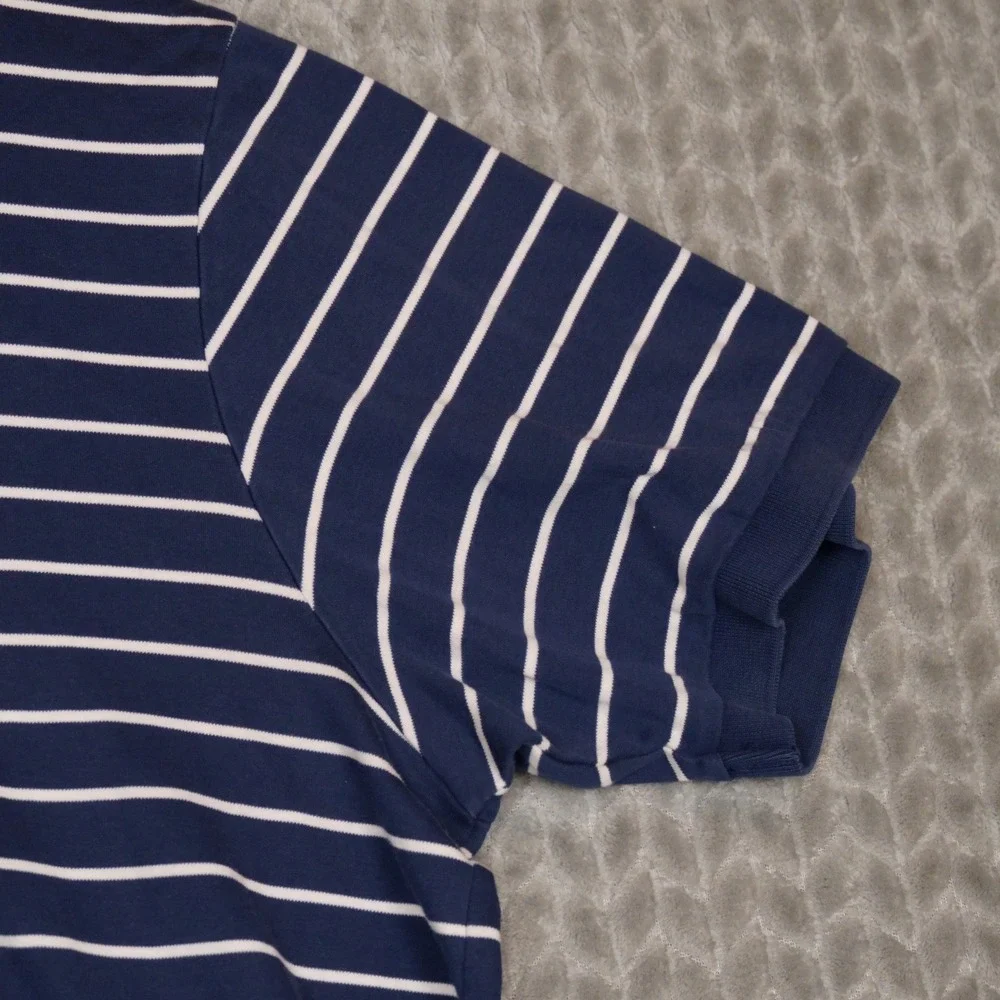 Polo Ralph Lauren Polo Mens 2XB Navy White Striped Pony Cotton Jersey